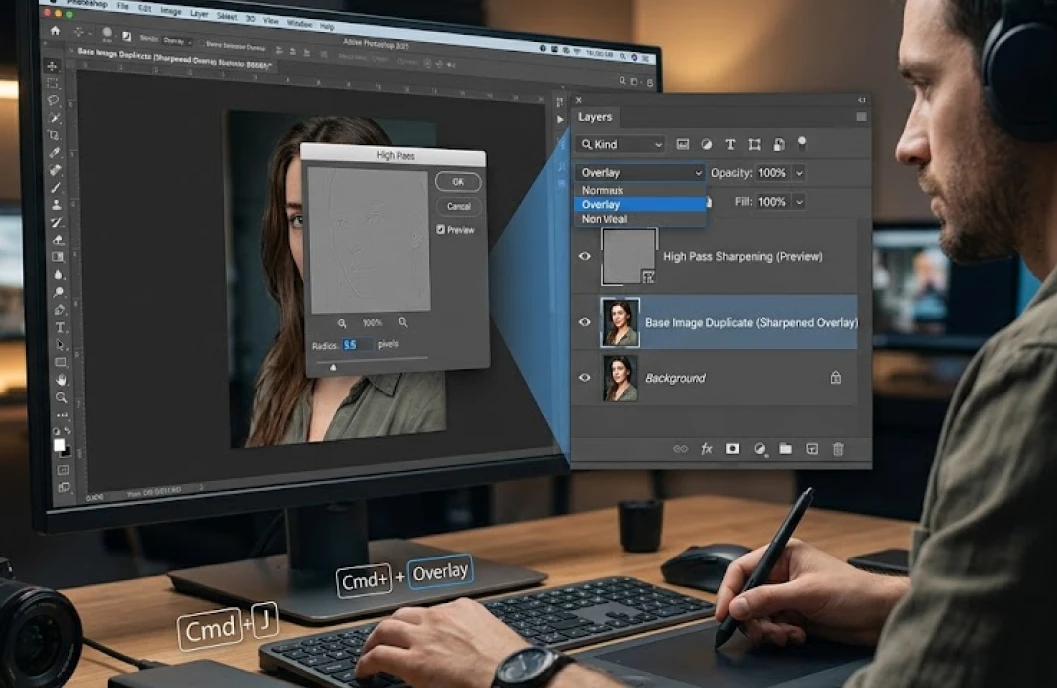 làm nét ảnh photoshop