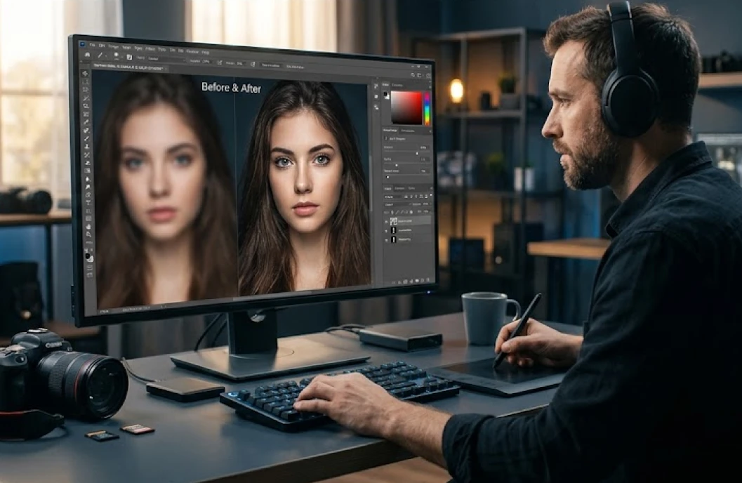 làm nét ảnh photoshop