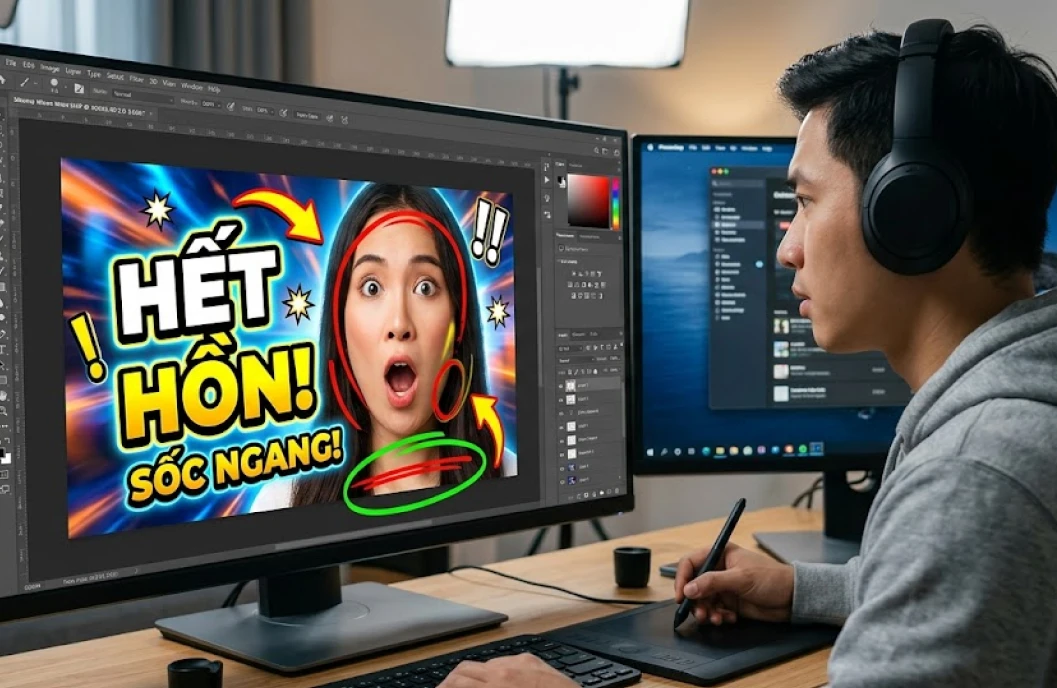 thiết kế thumbnail photoshop