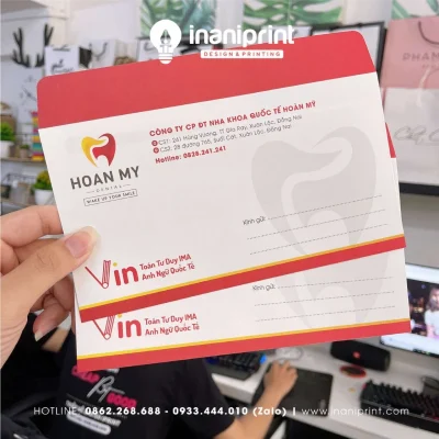 Mẫu Bao Thư Nha Khoa, Phong Thư Nha Khoa, Phong Bì Nha Khoa Đẹp Giá Rẻ