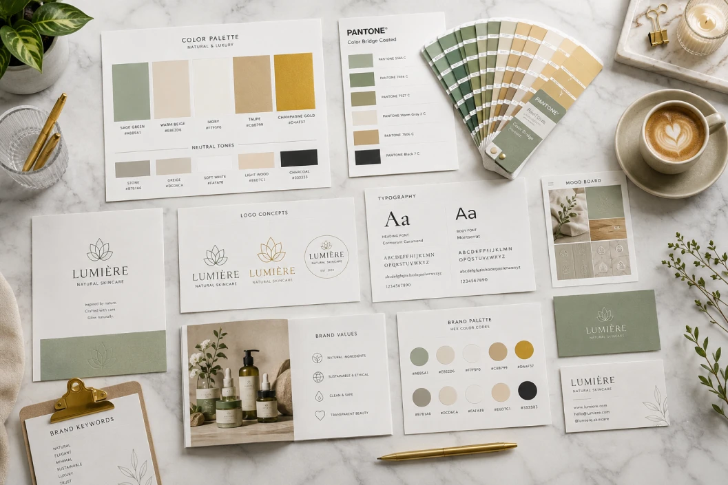 chọn palette màu để thiết kế
