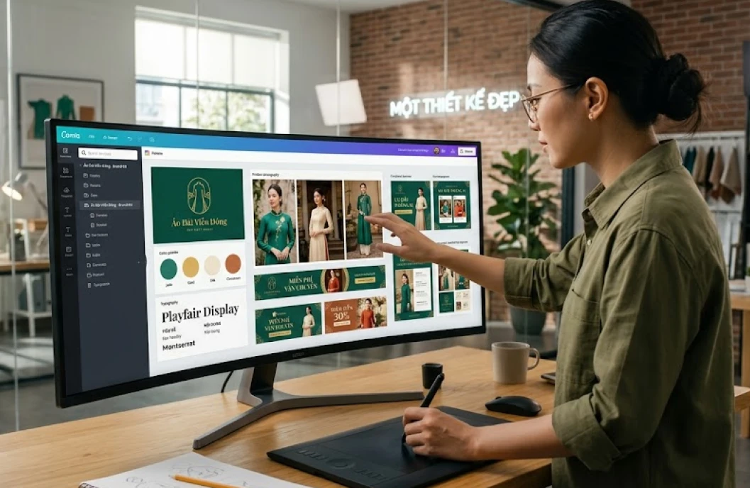 tạo banner shopee trên canva