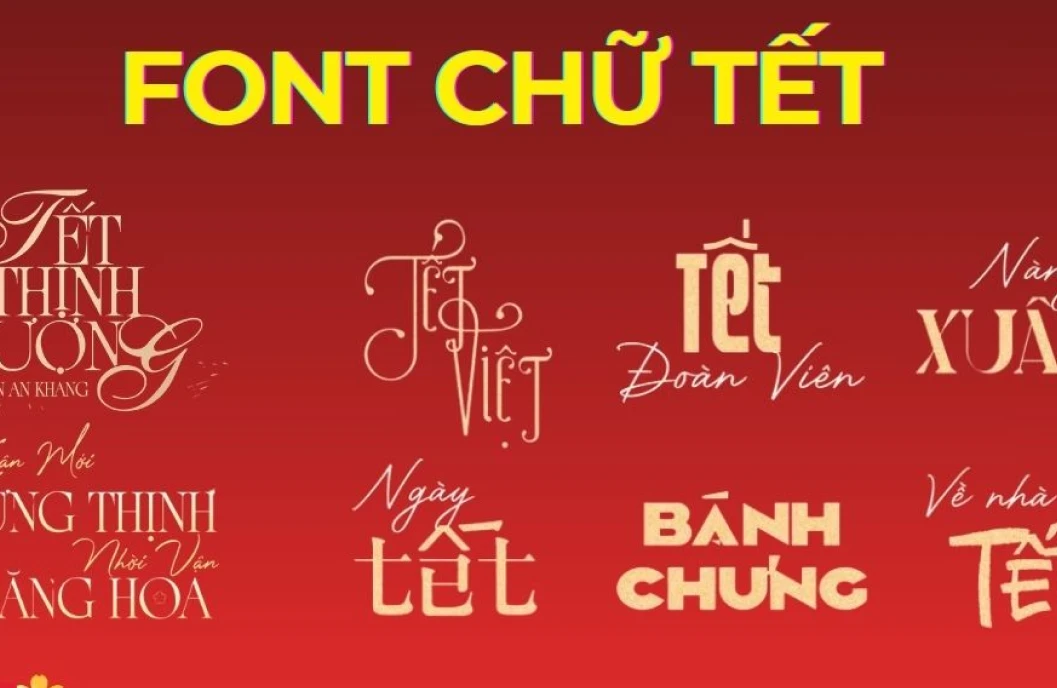font chữ tết