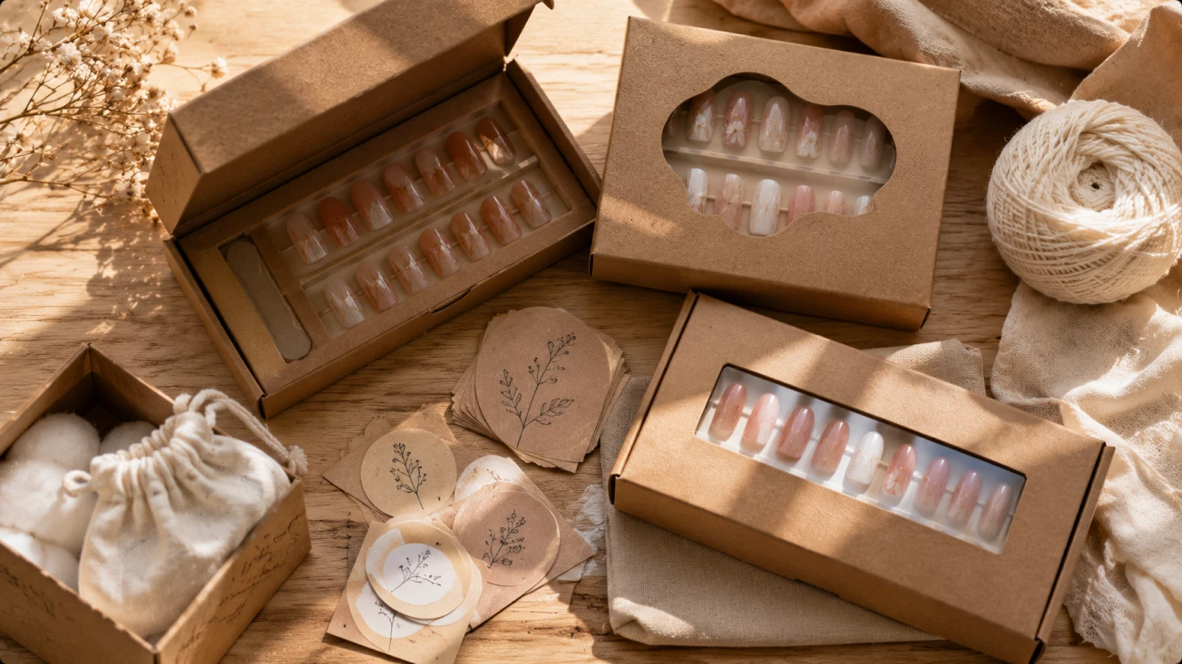 hộp nailbox bằng giấy kraft