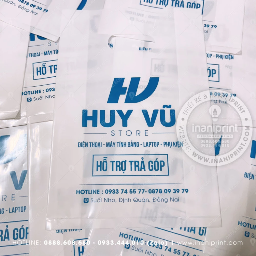 Mẫu Túi Nilon Shop Mobile, Bao Nhựa Shop Mobile, Túi Nhựa Shop Mobile, Bao Nilon Shop Mobile Đẹp Giá rẻ