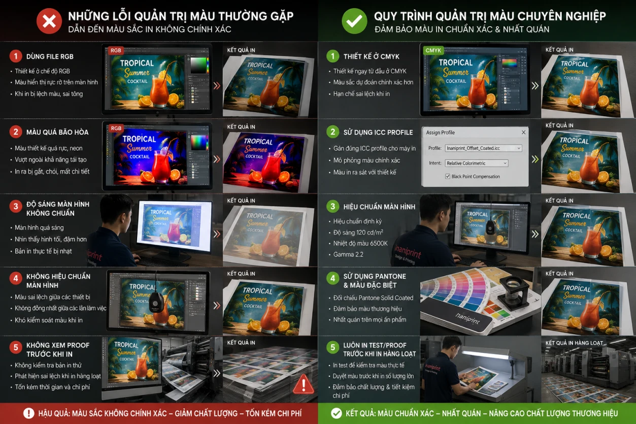 những lỗi thường gặp khi in