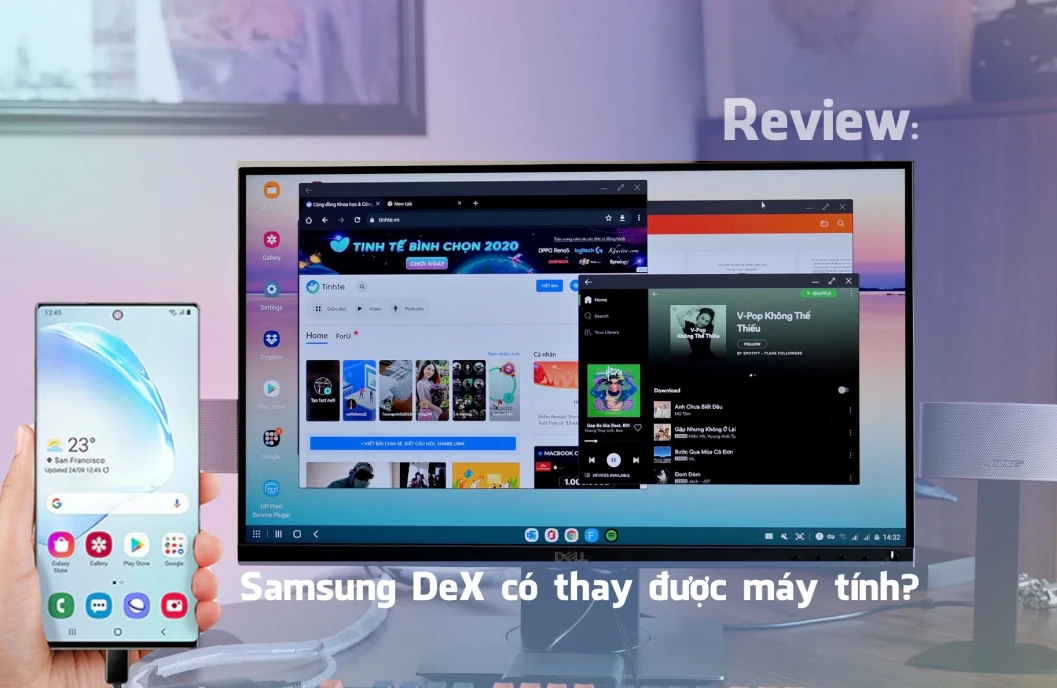 samsung dex có thay thế được máy tính không