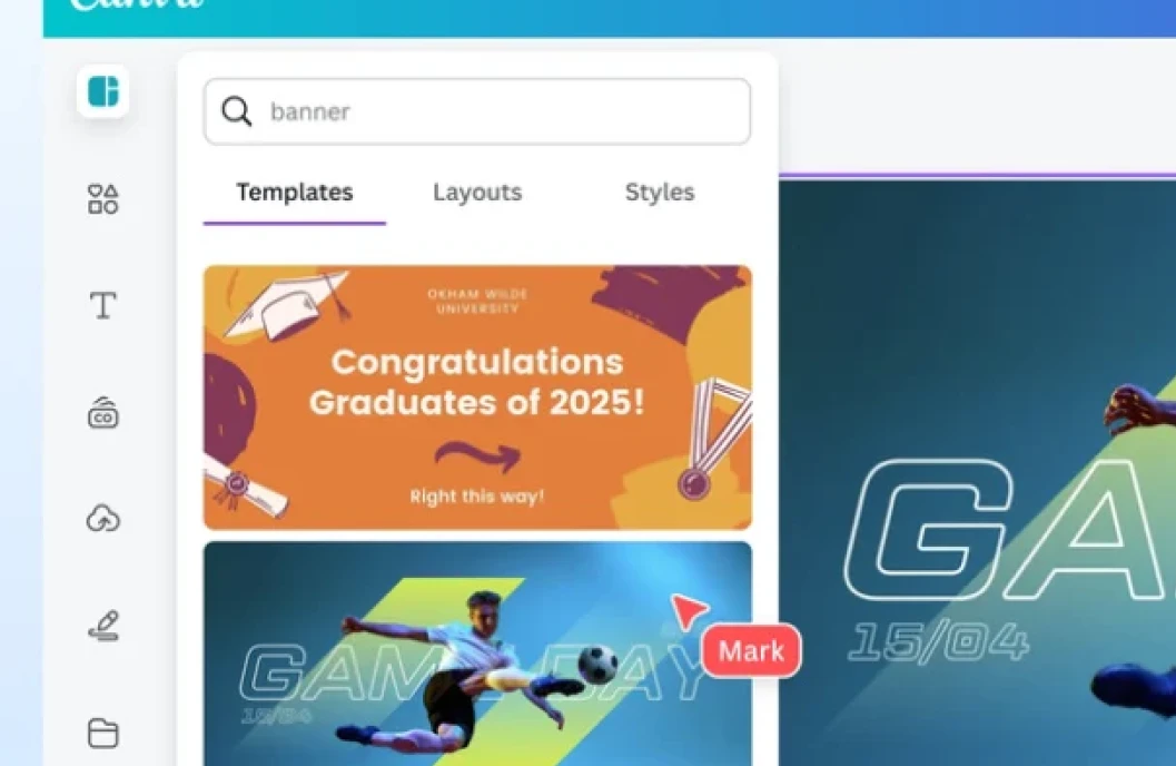 thiết kế banner bằng canva