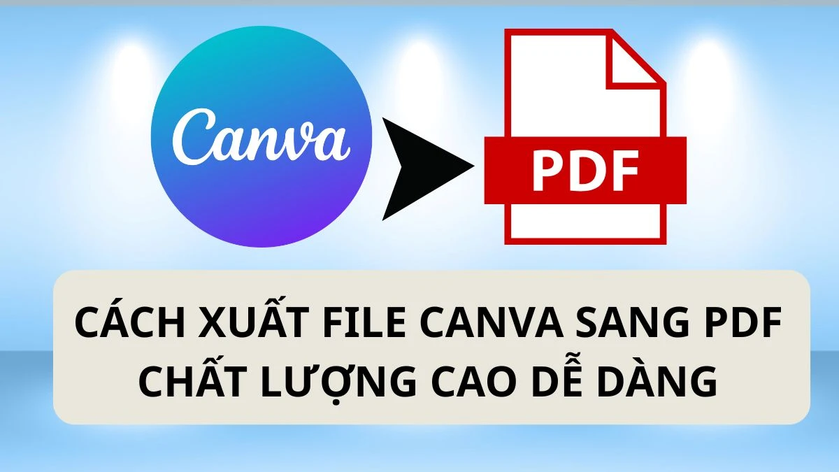 xuất pdf trên canva