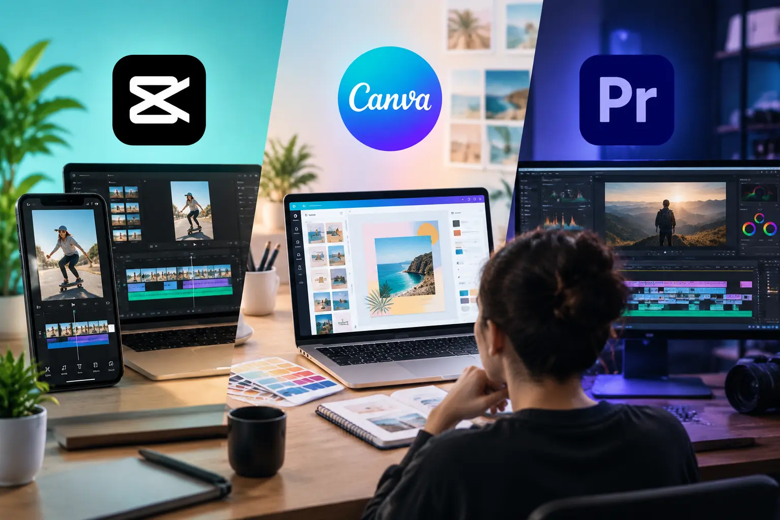 CapCut, Canva hay Premiere - hình ảnh minh họa