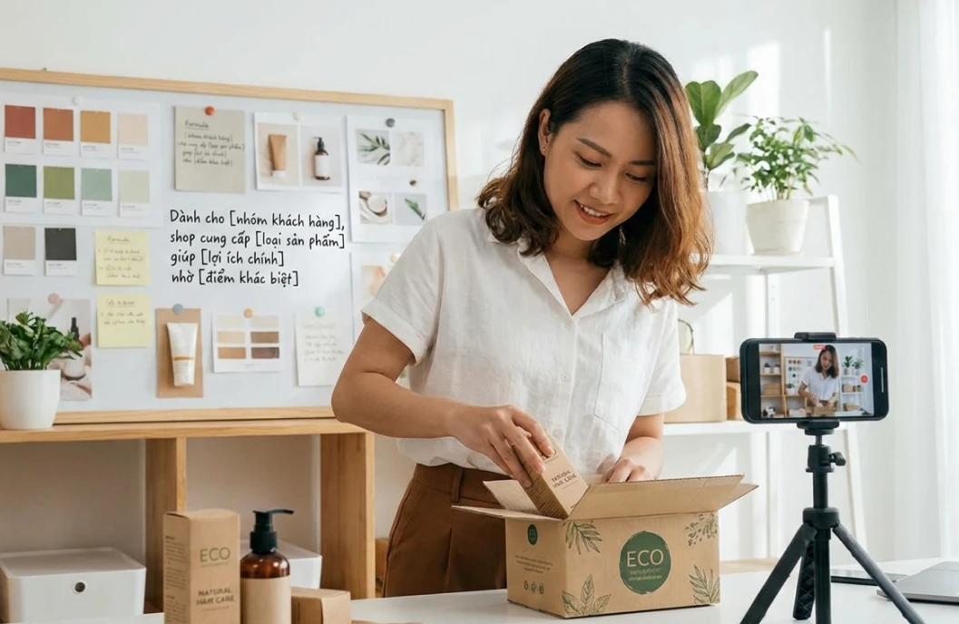 xây dựng bộ nhận diện thương hiệu cho shop trên tiktok