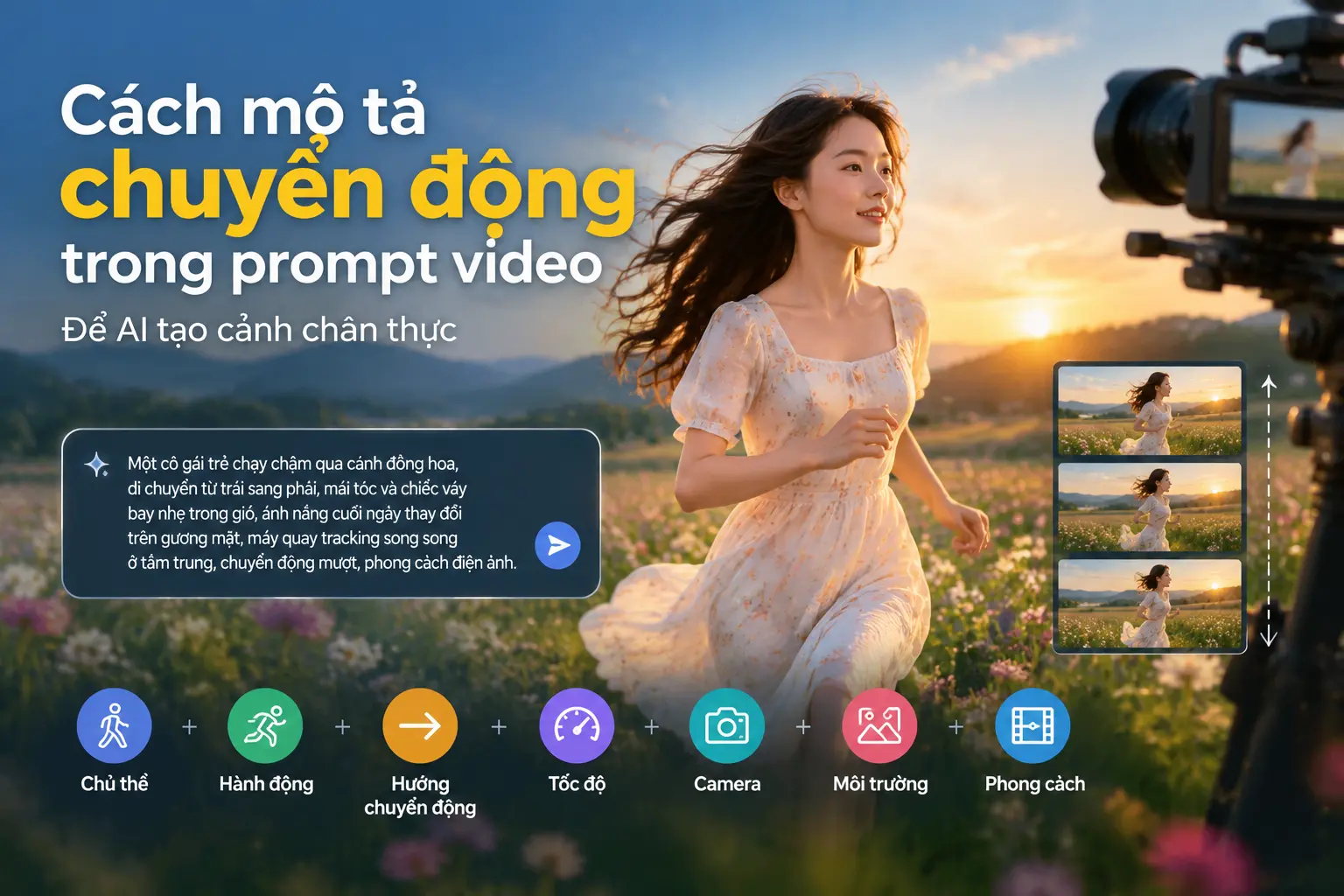 Cách mô tả chuyển động trong prompt video - hình ảnh minh họa