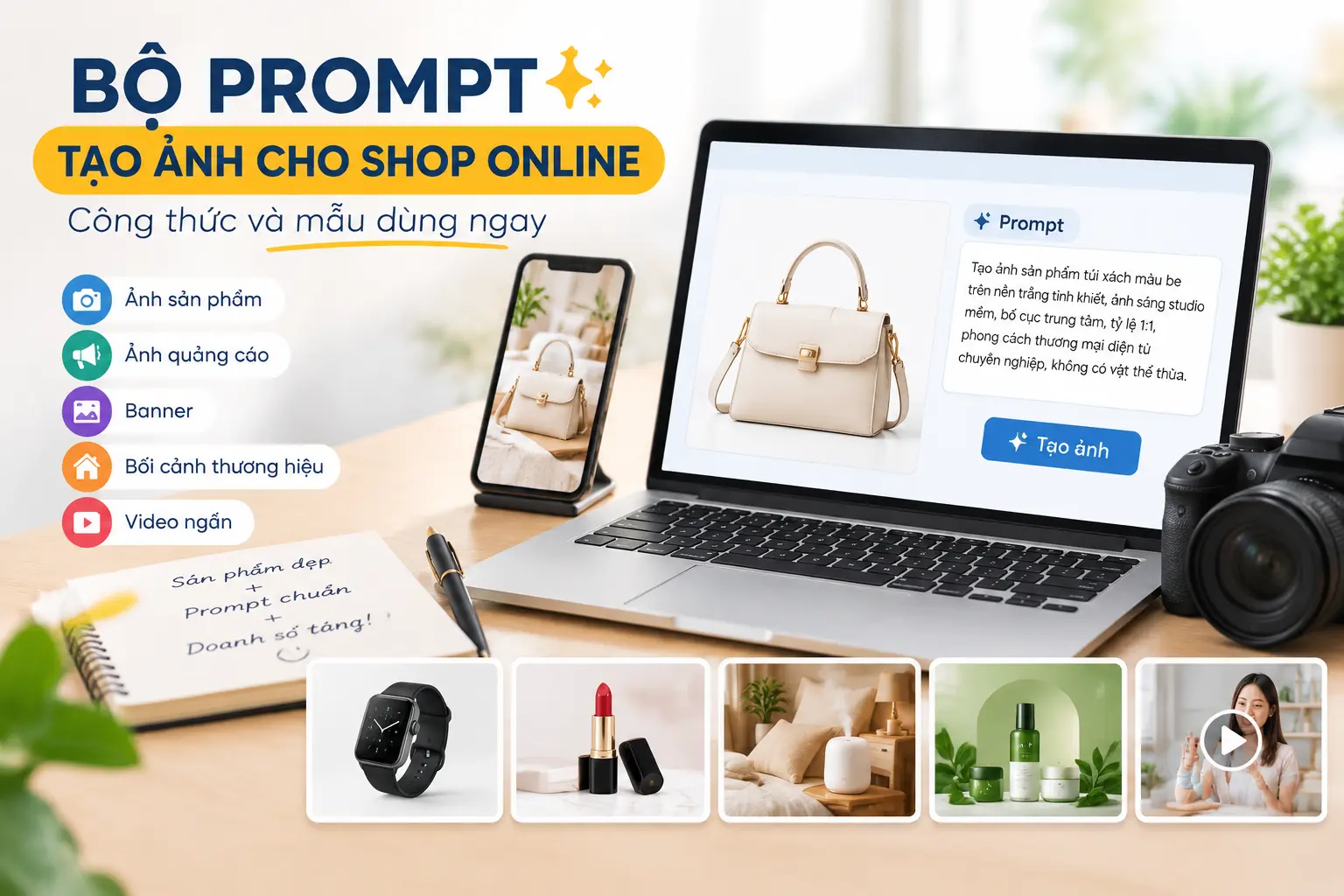 prompt tạo ảnh cho shop online - hình ảnh minh họa