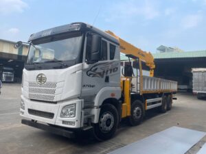 Xe Tải Gắn Cẩu FAW JH6 370HP SOOSAN SCS1516S