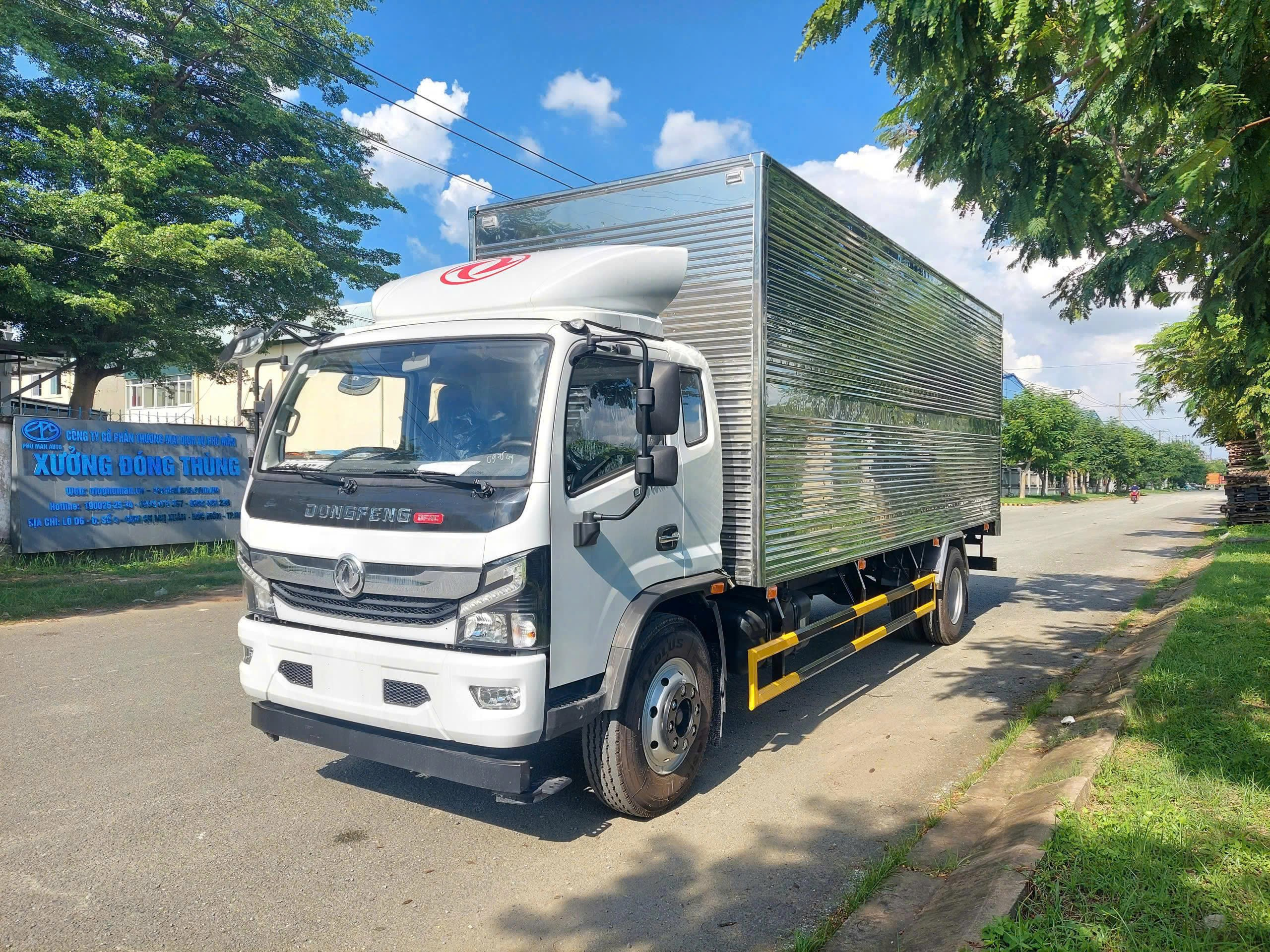Xe Tải Dongfeng Captain-C Thùng Kín Tiêu Chuẩn 2 Cửa – Tải Trọng 9.1 Tấn, Thùng Dài 7.1m