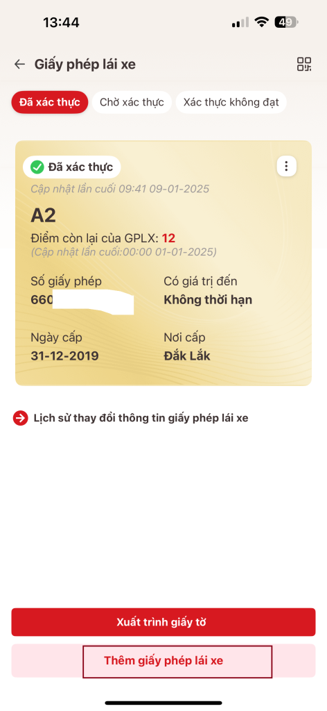 Hướng dẫn chi tiết tích hợp đăng ký xe, bằng lái xe vào VNeID và mức phạt khi quên giấy tờ IMG 6414