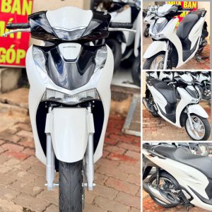 Honda SH 150i trắng đen tổng hợp hình ảnh thực tế