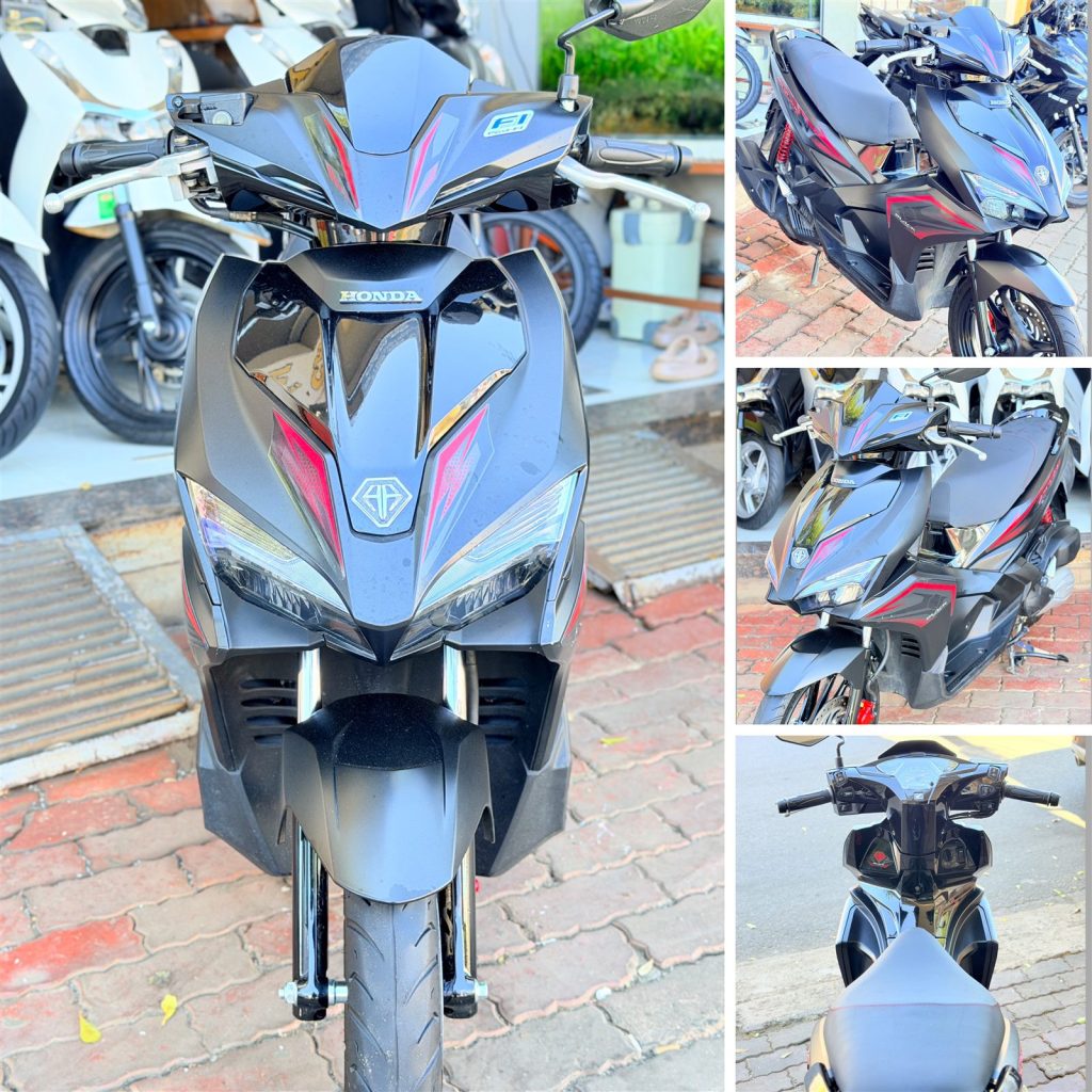 AB 125 2019 cũ đen nhám sọc đỏ tổng hợp hình ảnh thực tế