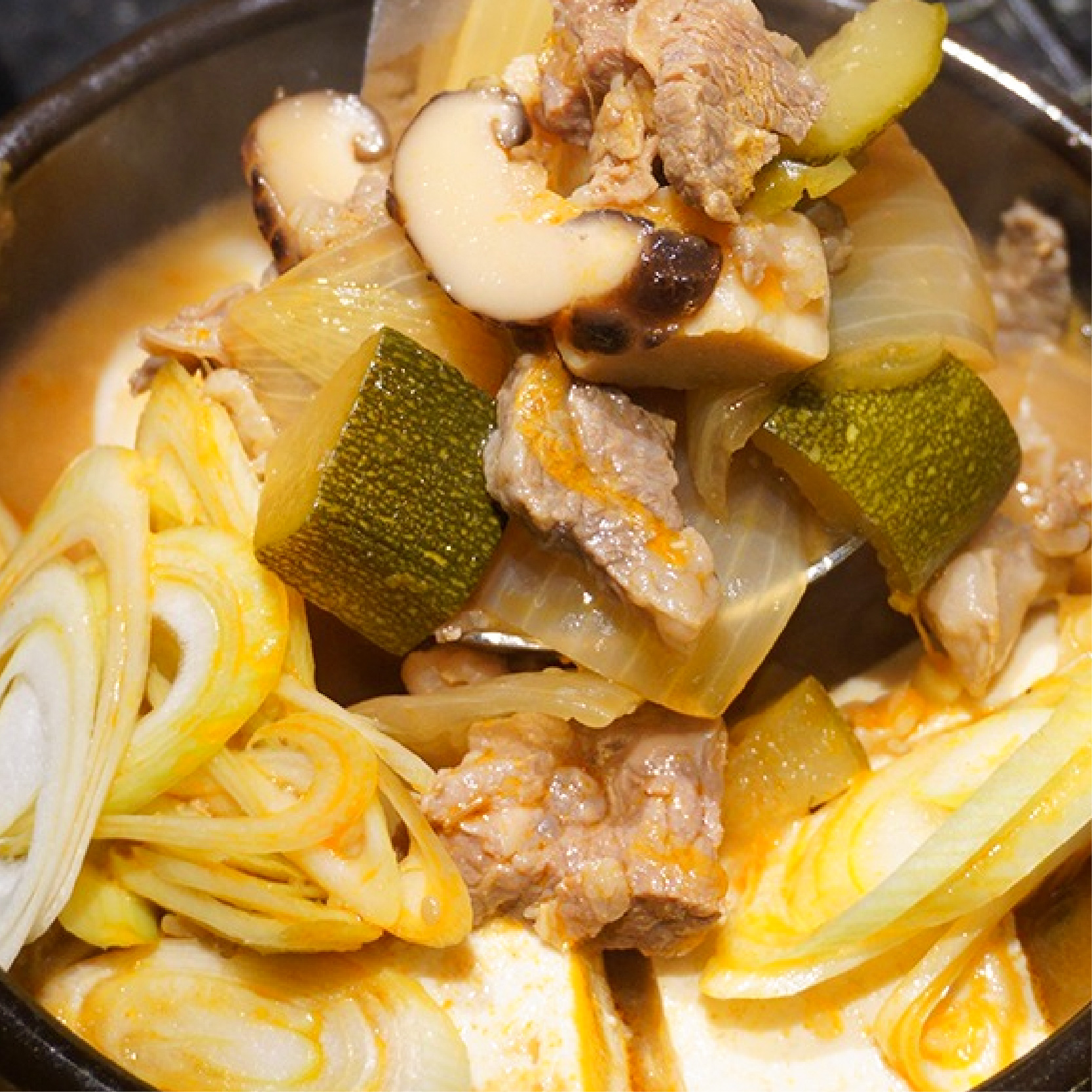 Canh tương thịt bò