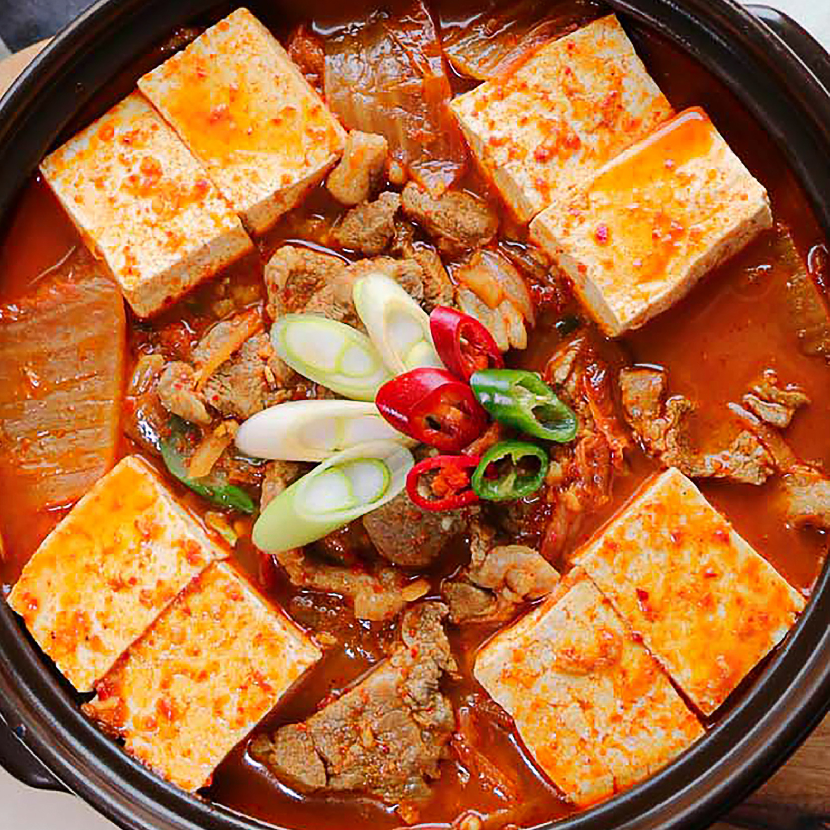 Canh kim chi thịt heo